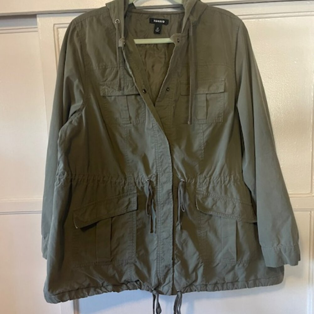 Torrid Utility Hooded Jacket In Torrid Size 2 Oli… - image 7